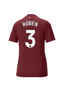 Manchester City Ruben Dias #3 Voetbaltruitje 3e tenue Dames 2024-25 Korte Mouw